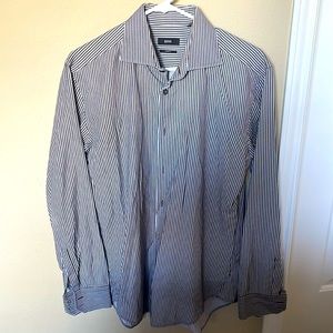 Hugo Boss Pin Striped Dress Button Down Shirt
